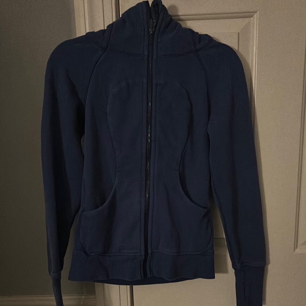 Lululemon Athletica Blue Scuba Zip Up Jacket